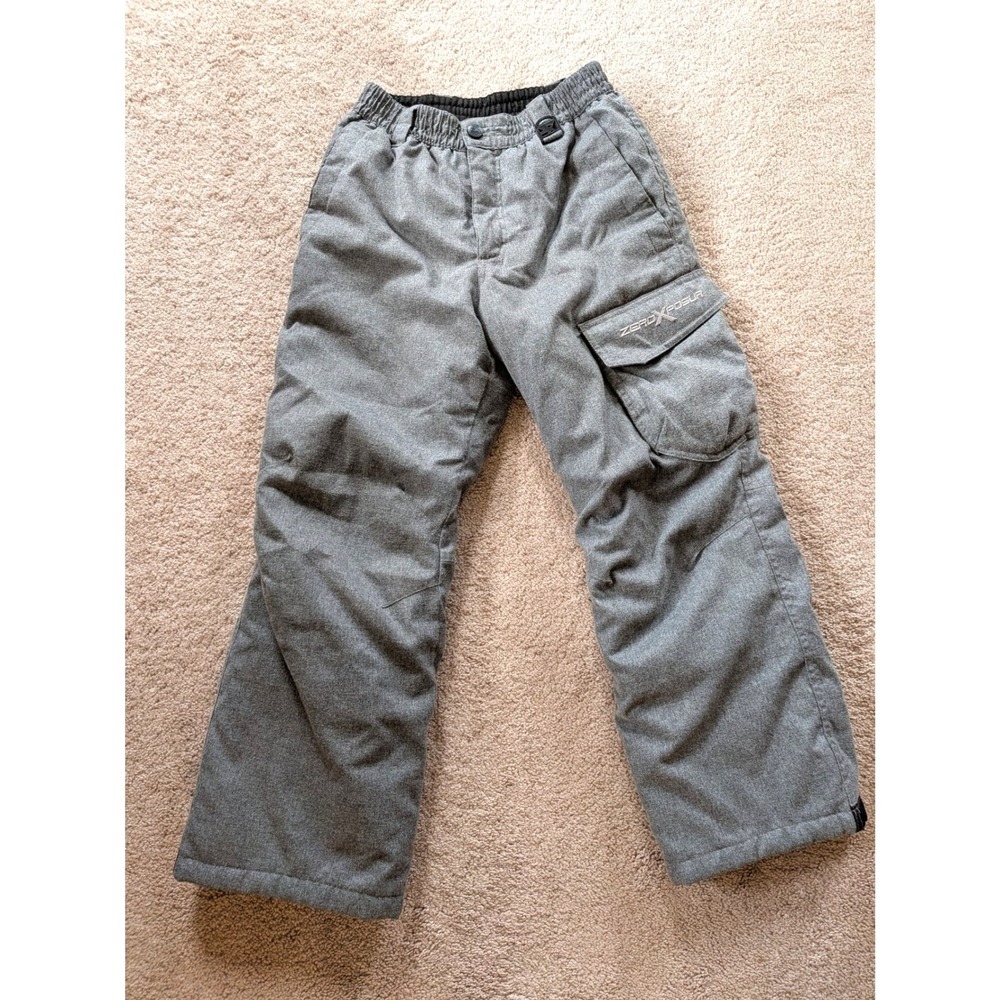 ZeroXposur Boys Gray Insulated Snow Pants Size 10/12
